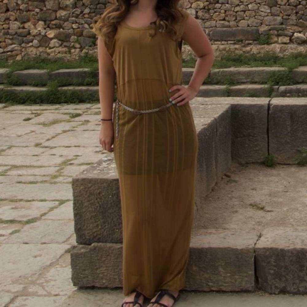 FREE PEOPLE Gold maxi